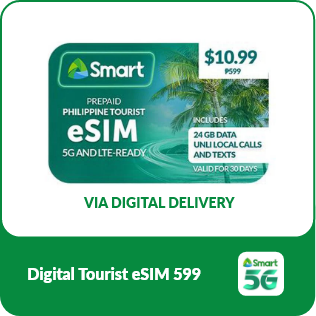 Smart Prepaid Digital Tourist eSIM 599